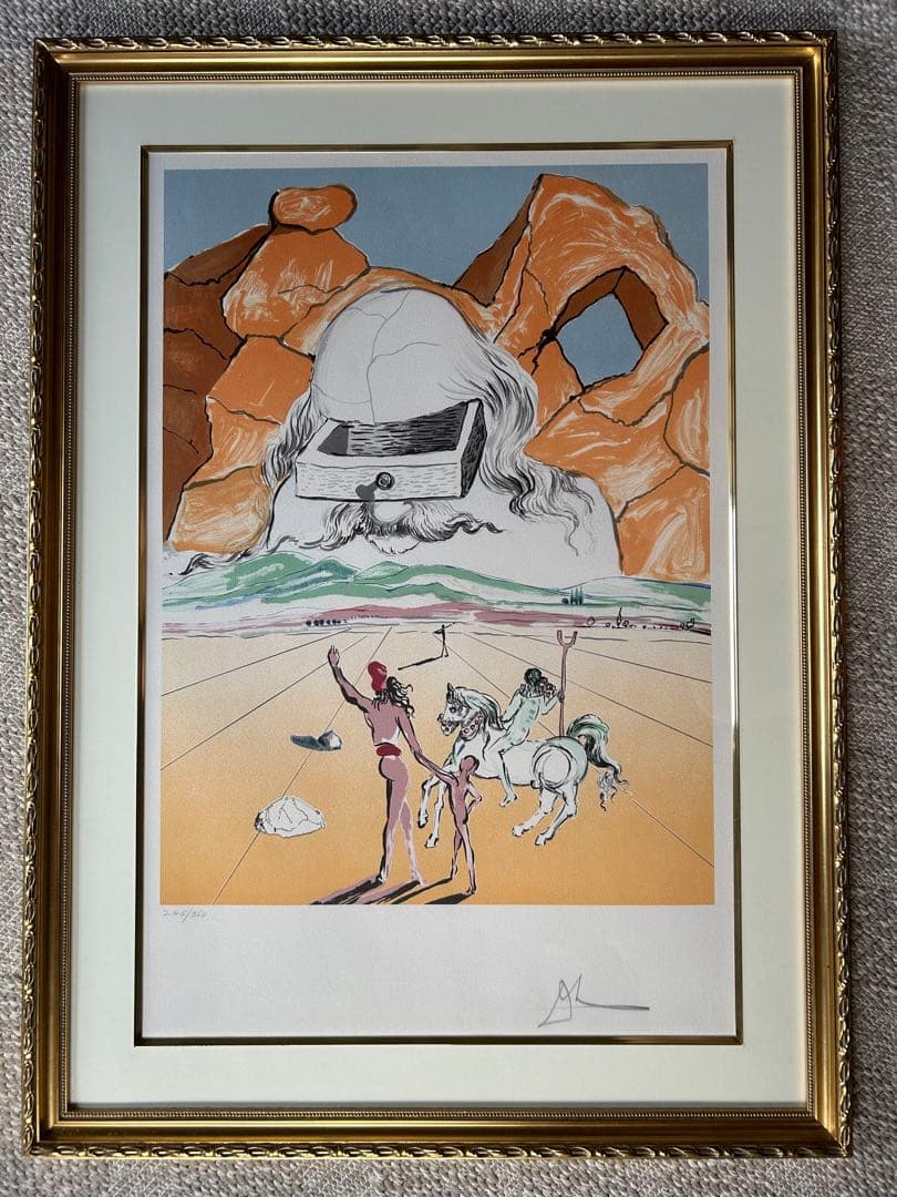 サルバドール・ダリ リトグラフ 「知恵への道」 1978年作品 ダリ直筆