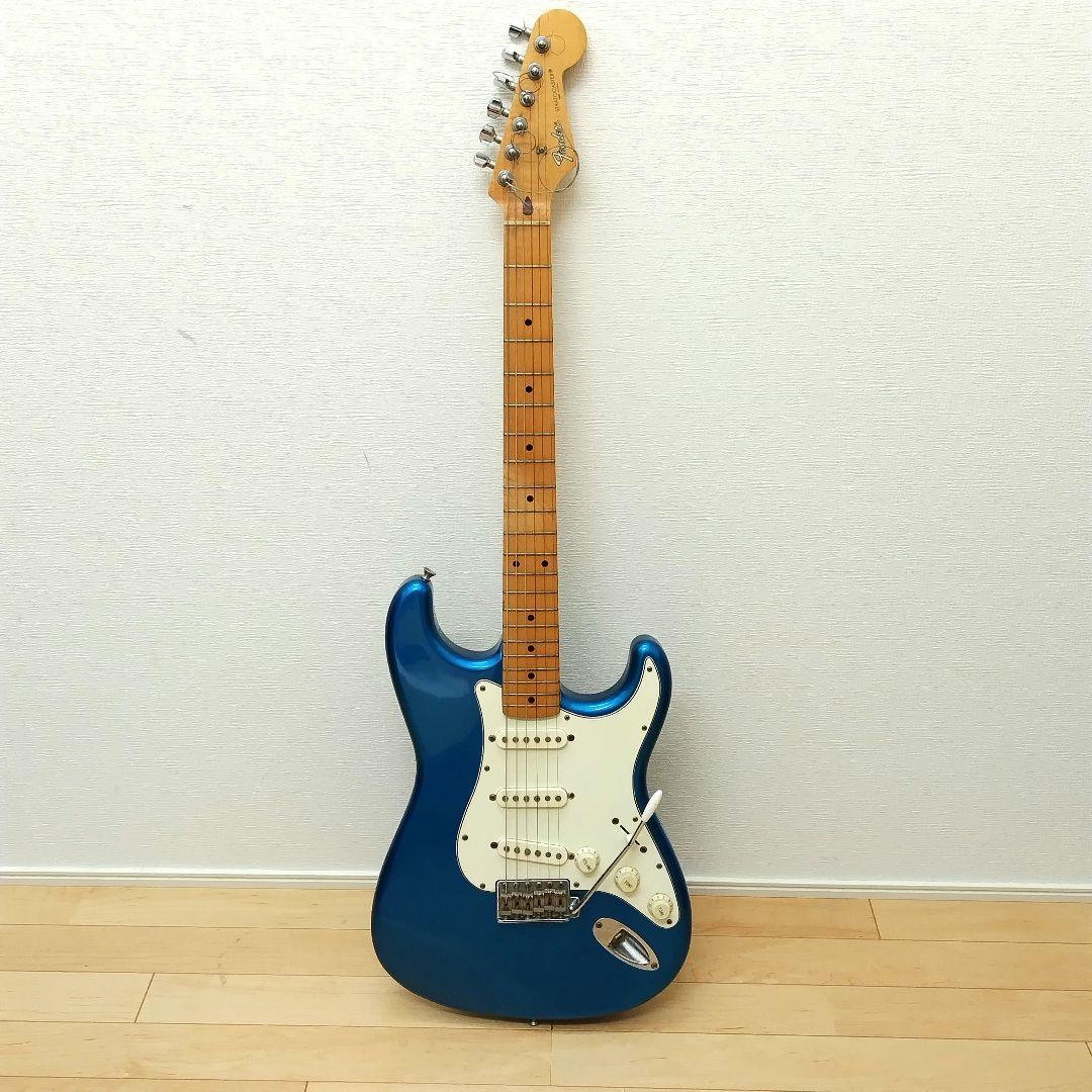 中古ギター fender Japan ストラトキャスター 青 - メルカリ
