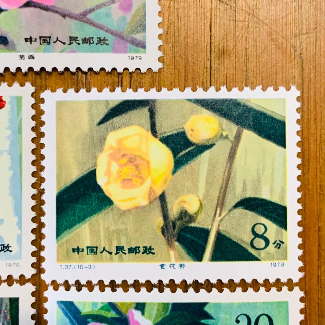 椿の花 1979年中国花切手コレクション