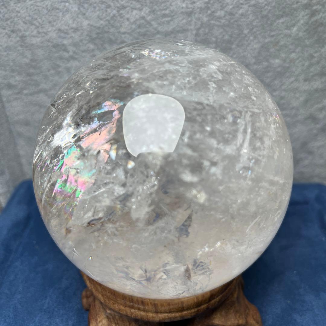 ご予約水晶スフィア　直径92mm 虹ギラギラ　30%off❣️