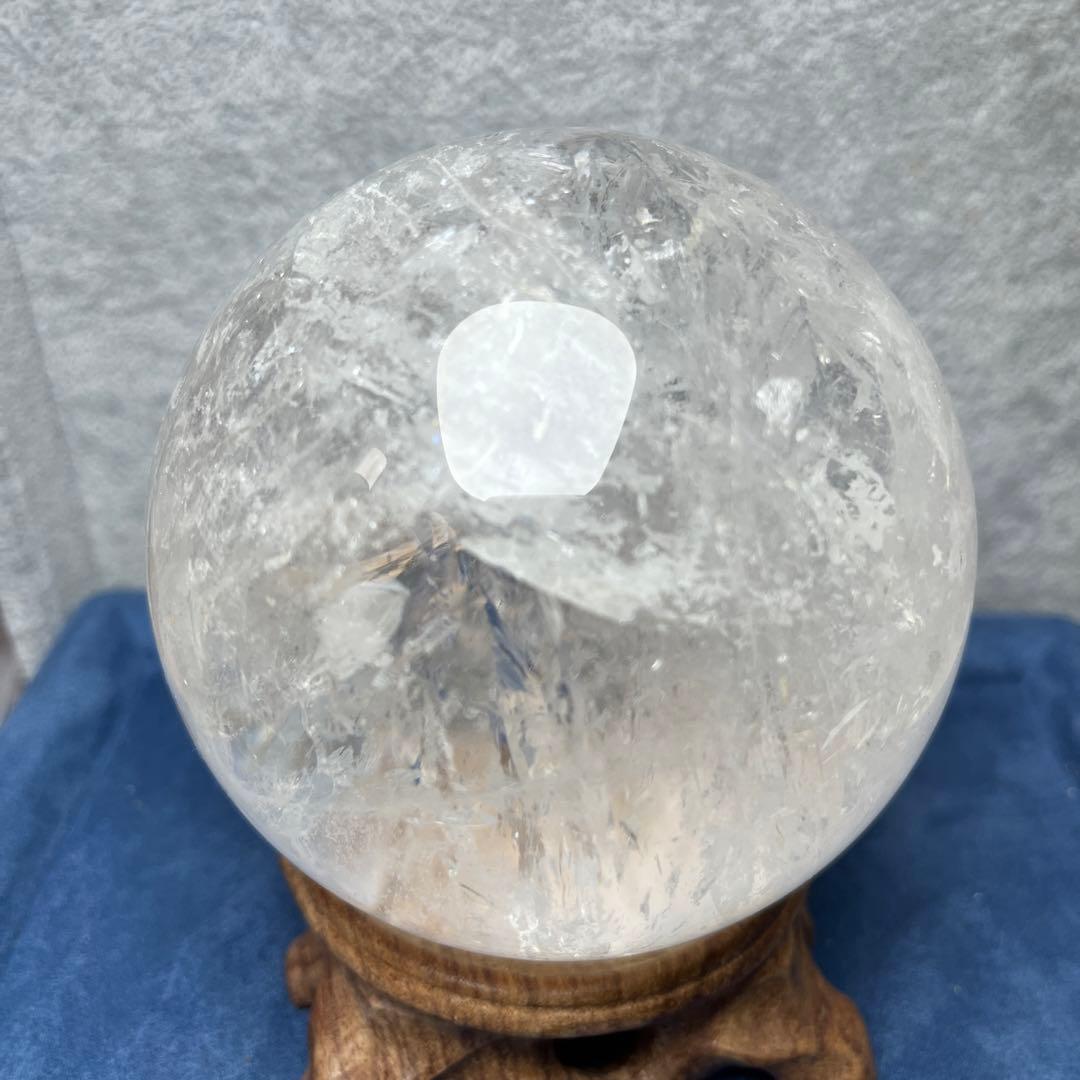 ご予約水晶スフィア　直径92mm 虹ギラギラ　30%off❣️