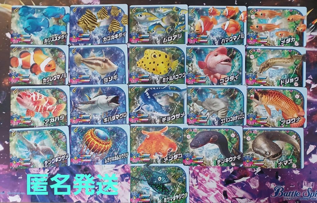 カードダス 釣りスピリッツワンダーVol.1 ノーマル 21種 セミコンプ