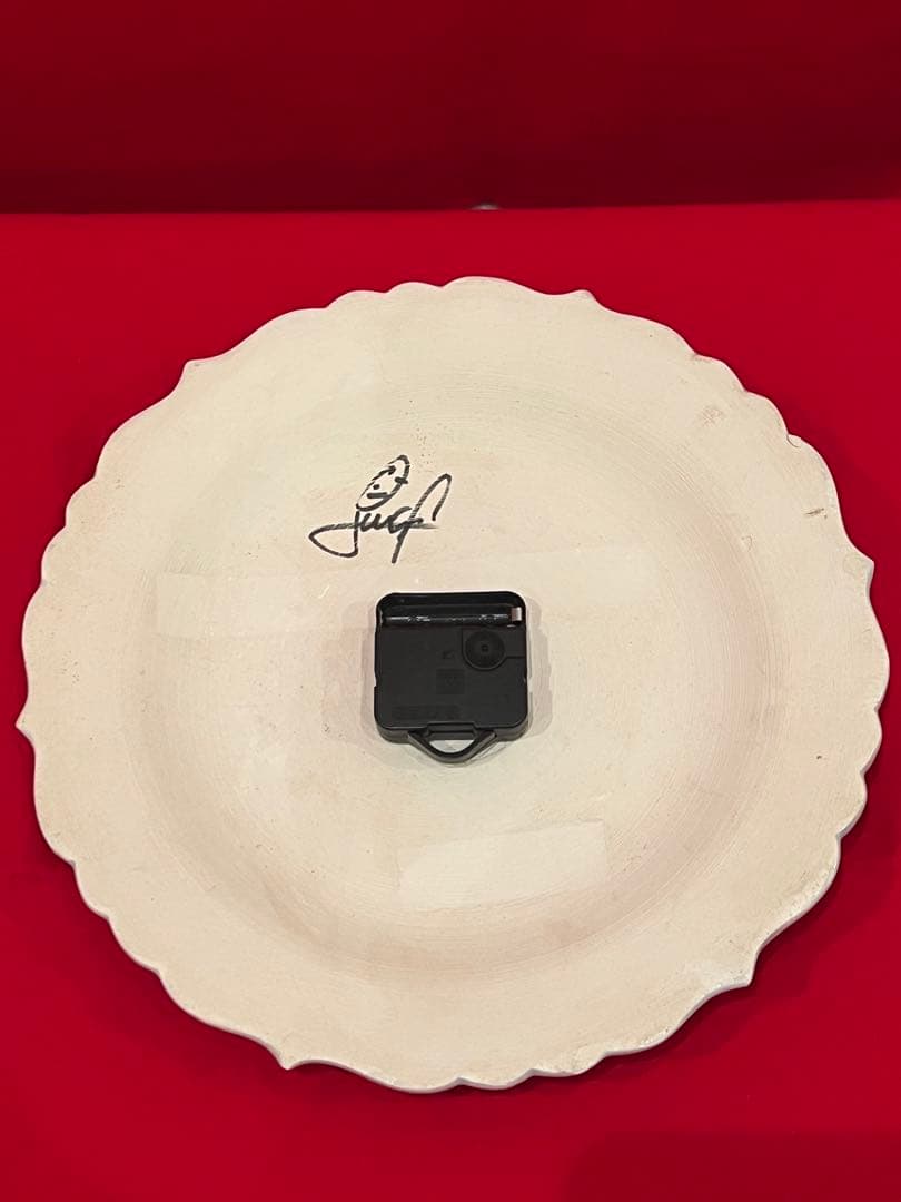 トルコ雑貨【アヴァノス陶器　壁掛け時計　カラフル】