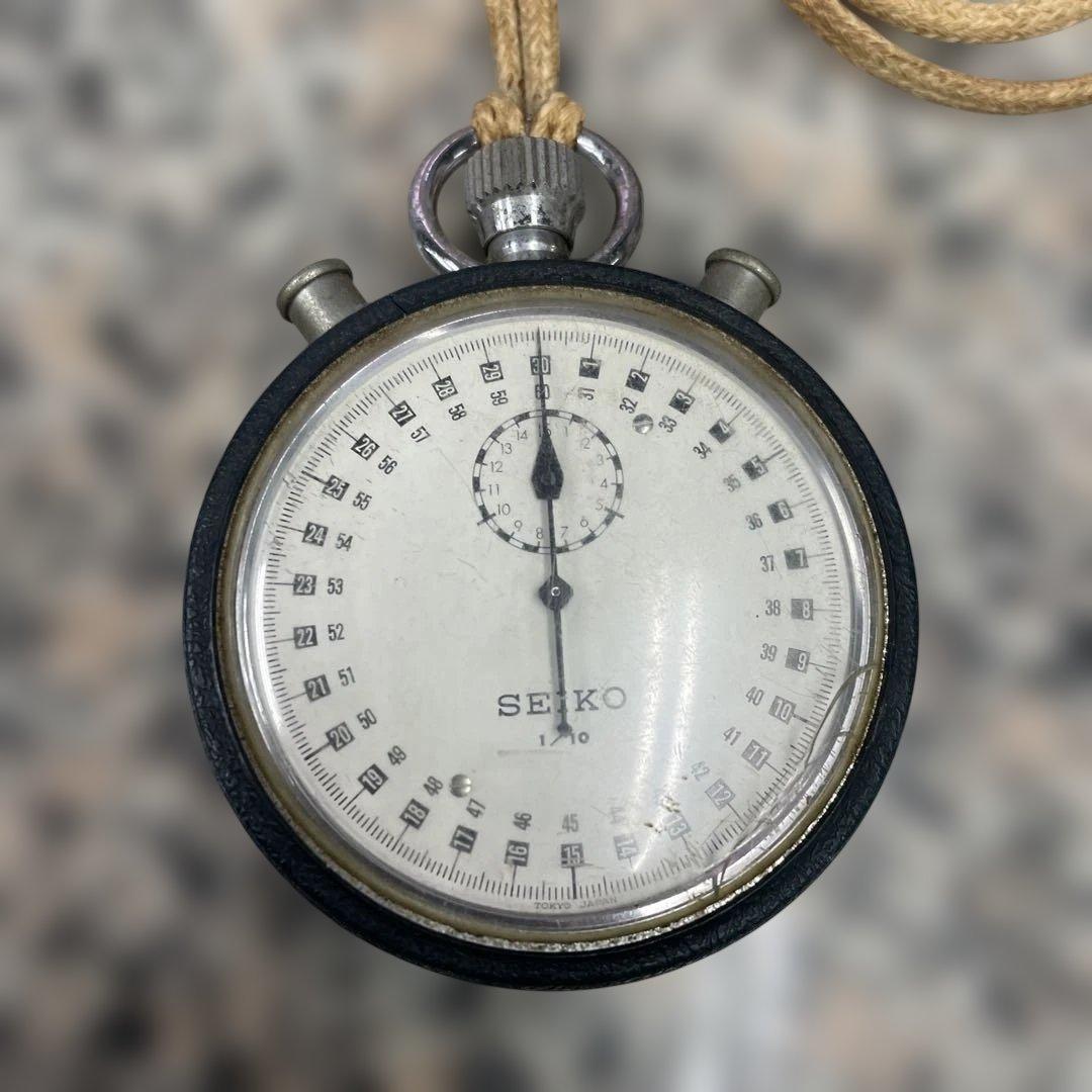 E*1様 SEIKO セイコー ストップウォッチ 1/10 レトロ ヴィンテージ
