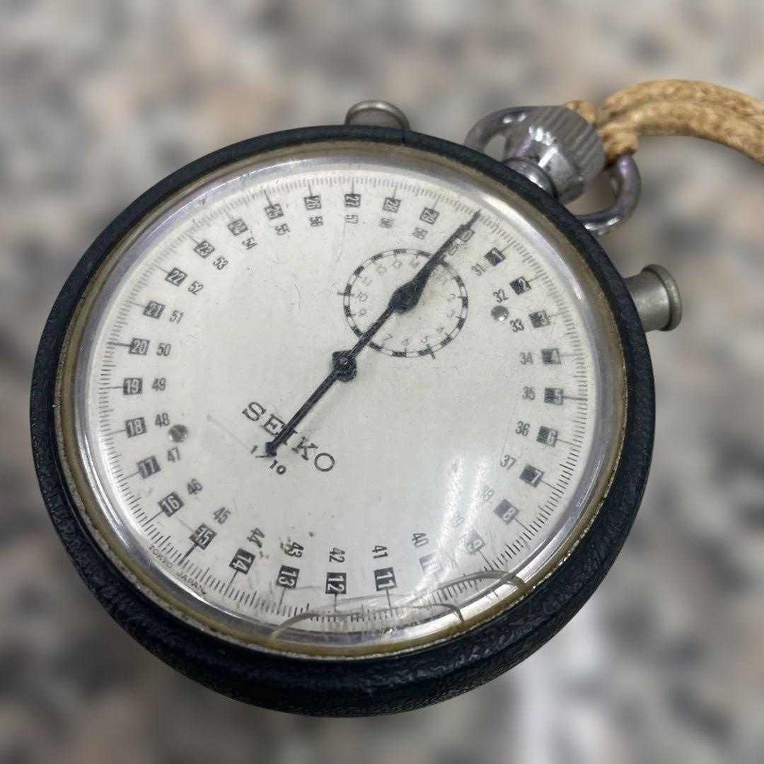 E*1様 SEIKO セイコー ストップウォッチ 1/10 レトロ ヴィンテージ