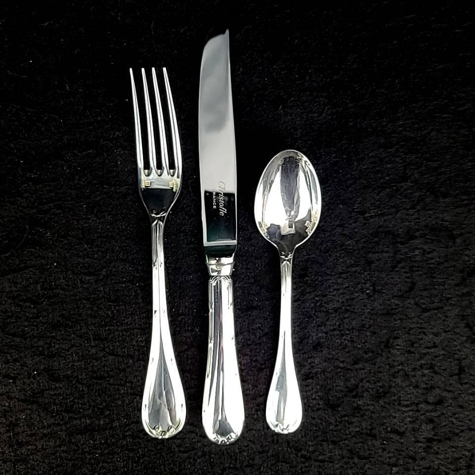 ◇良品◇クリストフル　リュバン　ナイフ　フォーク　スプーン　18本セット　6客分