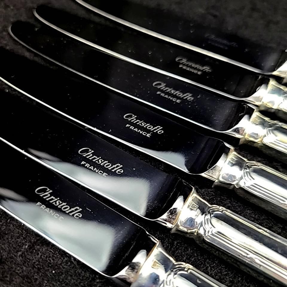 ◇良品◇クリストフル　リュバン　ナイフ　フォーク　スプーン　18本セット　6客分