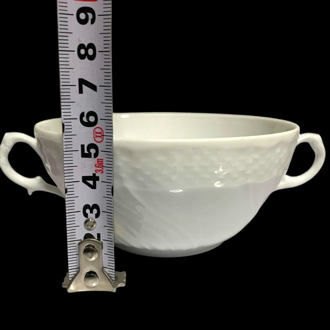 リチャードジノリ ベッキオホワイト スープカップ 皿 4客セット