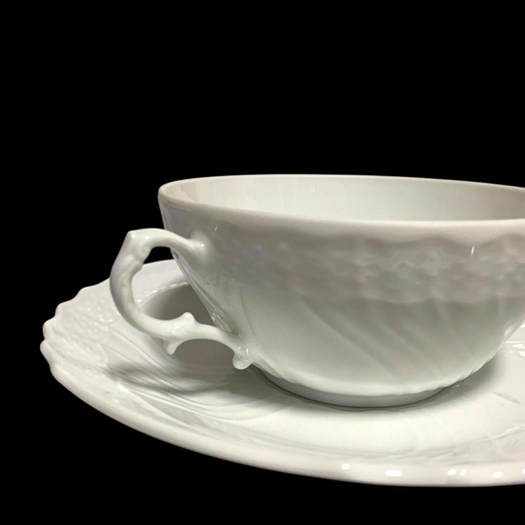 リチャードジノリ ベッキオホワイト スープカップ 皿 4客セット