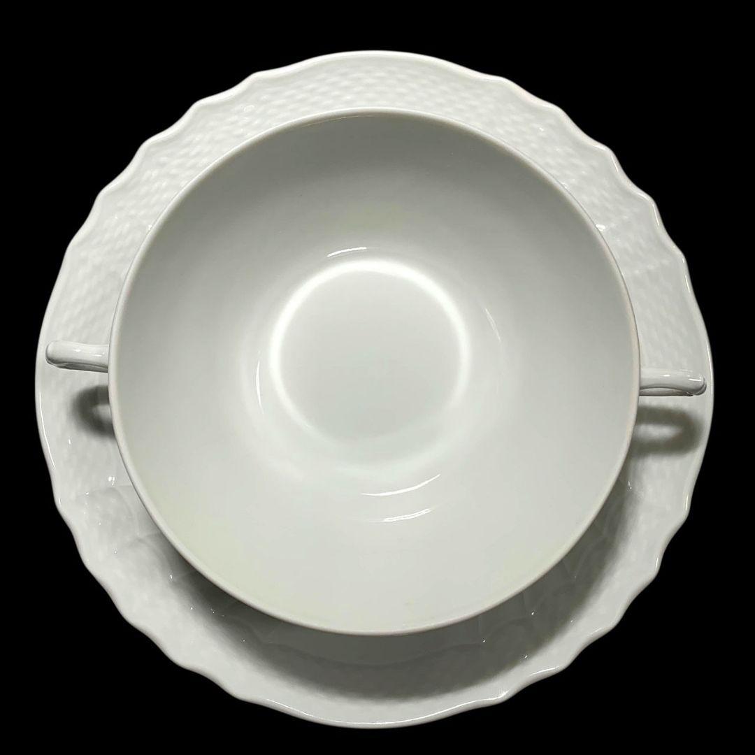 リチャードジノリ ベッキオホワイト スープカップ 皿 4客セット
