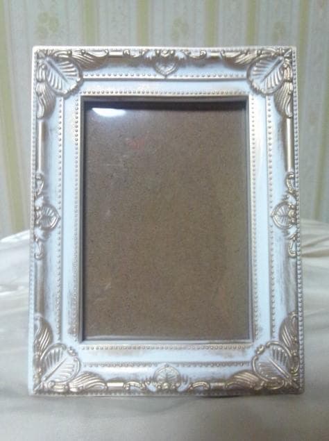 ２個セット★ クラシカル フォトフレーム ＊ホワイト ゴールド b