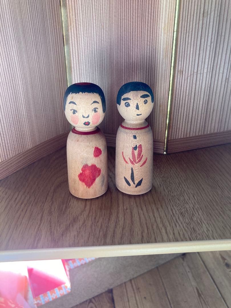 伝統こけし津軽系 今晃工人 こけし2体 雛人形 - メルカリ