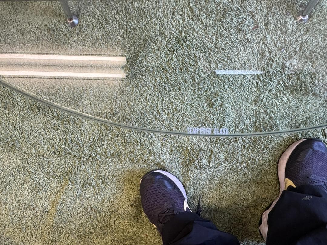 ローテーブル　センターテーブル　ガラス　ミッドセンチュリー　スペースエイジ