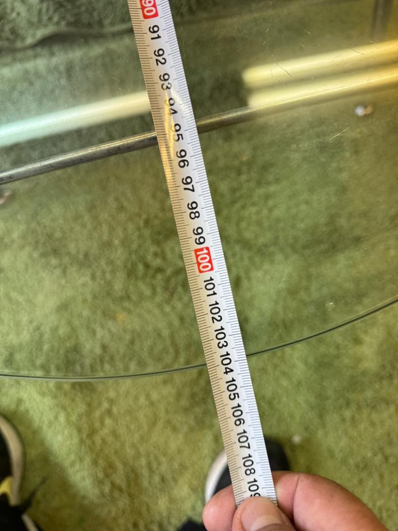 ローテーブル　センターテーブル　ガラス　ミッドセンチュリー　スペースエイジ