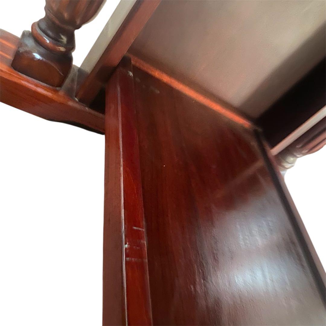 【希少】アンティーク オールド カリモク センターテーブル 大理石調 レトロ