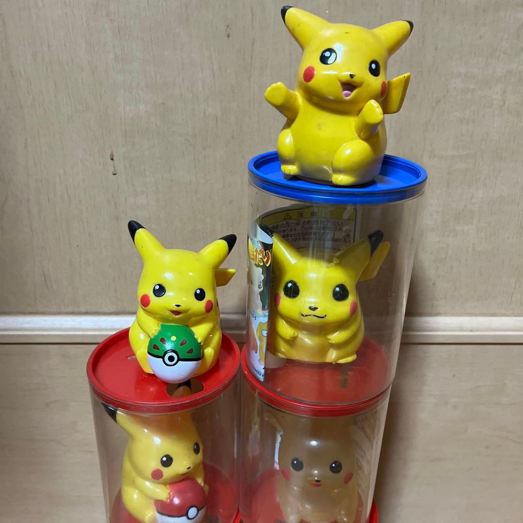 ポケモン、レトロレアピカチュウ 貯金箱フィギュア 7体セット、非売品
