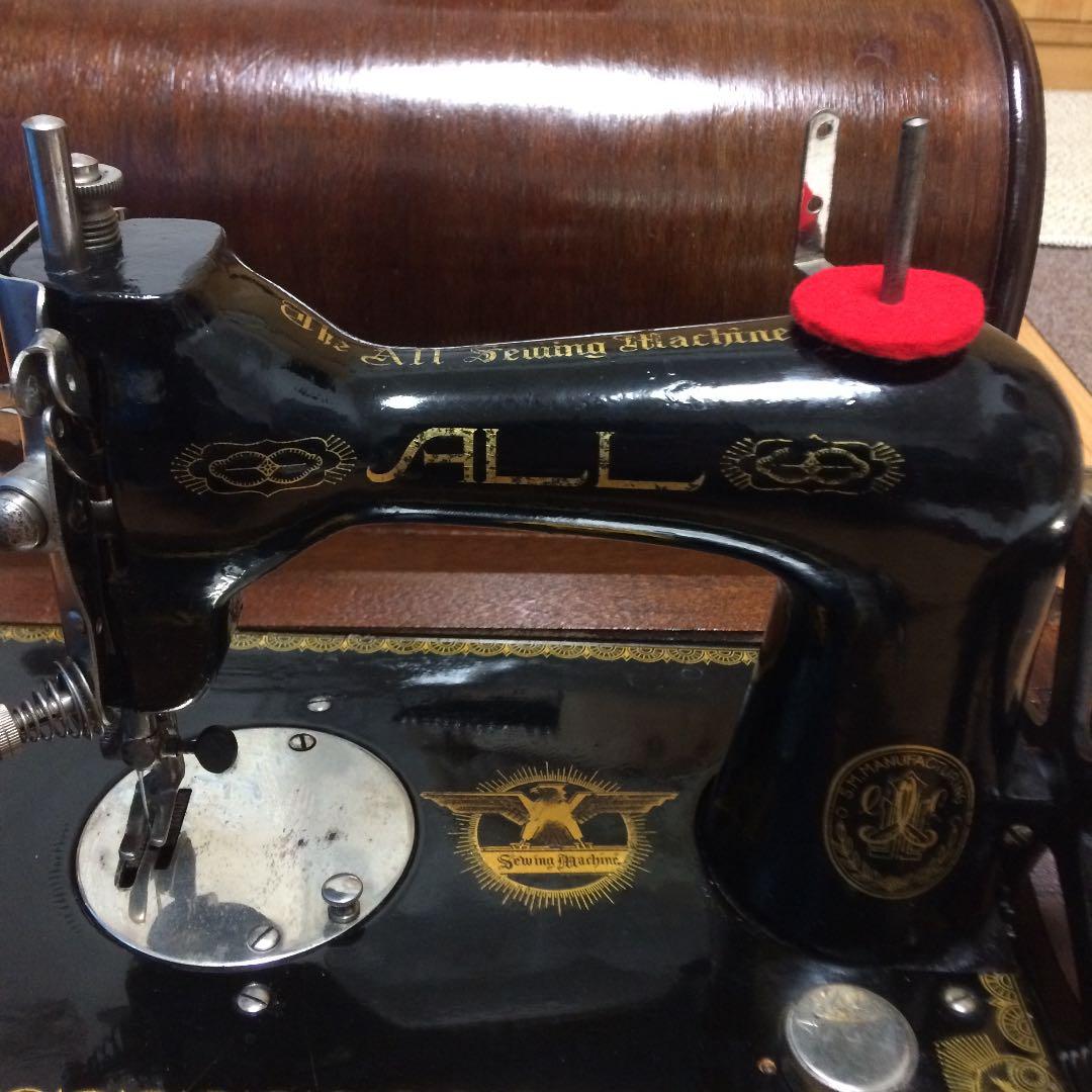 稀少 昭和レトロ アンティーク ALL オールミシン 手回し ミシン - メルカリ