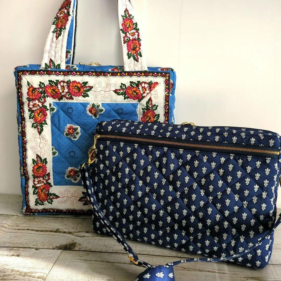 スクエアバッグ　ショルダーバッグ　ハンドメイド