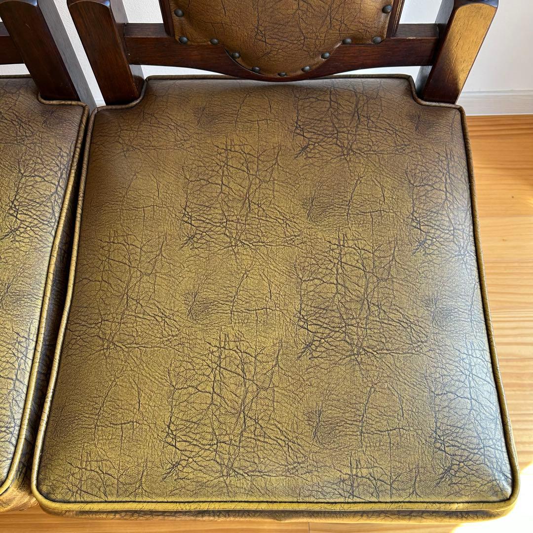 光製作所 Hikari アンティーク 高級ダイニングチェア 木製チェア　2脚