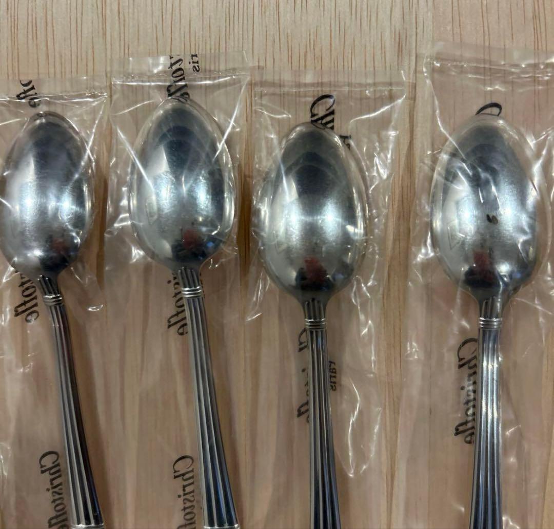 未使用 Christofle スプーン 4本 クリストフル