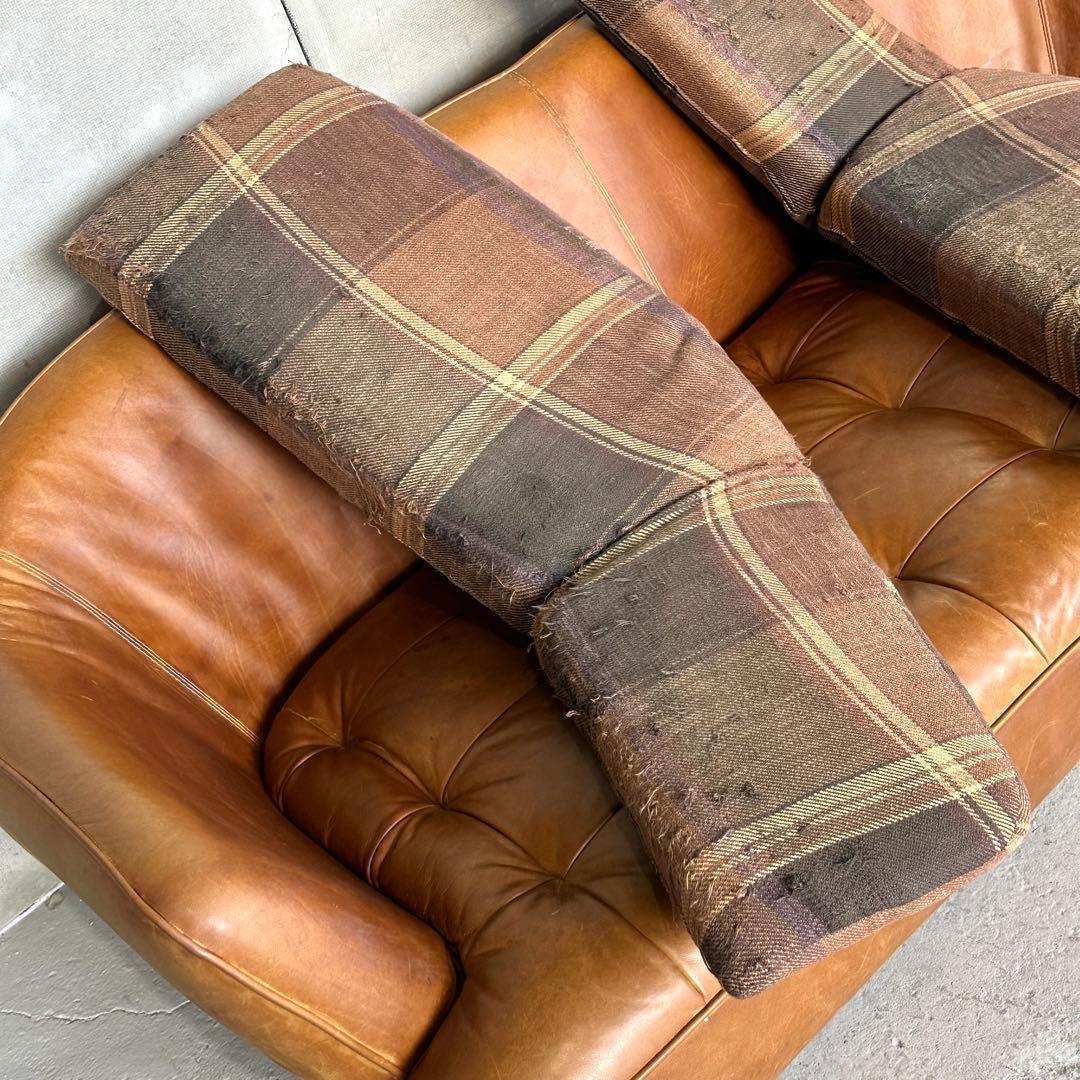 CRASH GATE オピウムソファー オイルレザー 2.5人掛け オゾン脱臭済