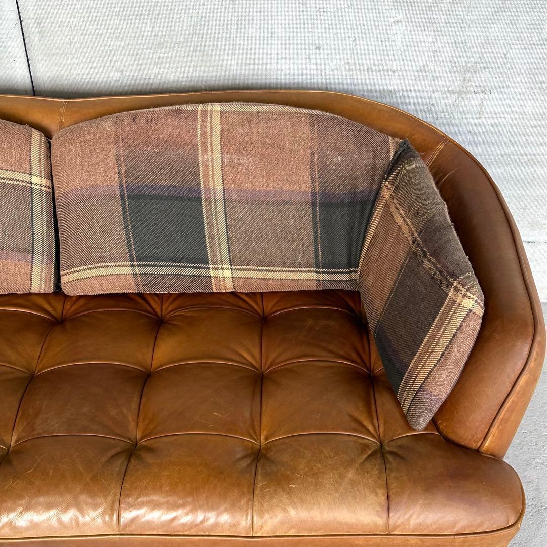 CRASH GATE オピウムソファー オイルレザー 2.5人掛け オゾン脱臭済