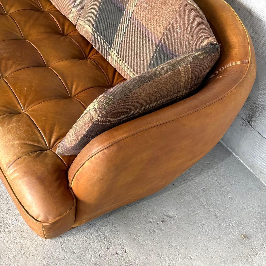 CRASH GATE オピウムソファー オイルレザー 2.5人掛け オゾン脱臭済