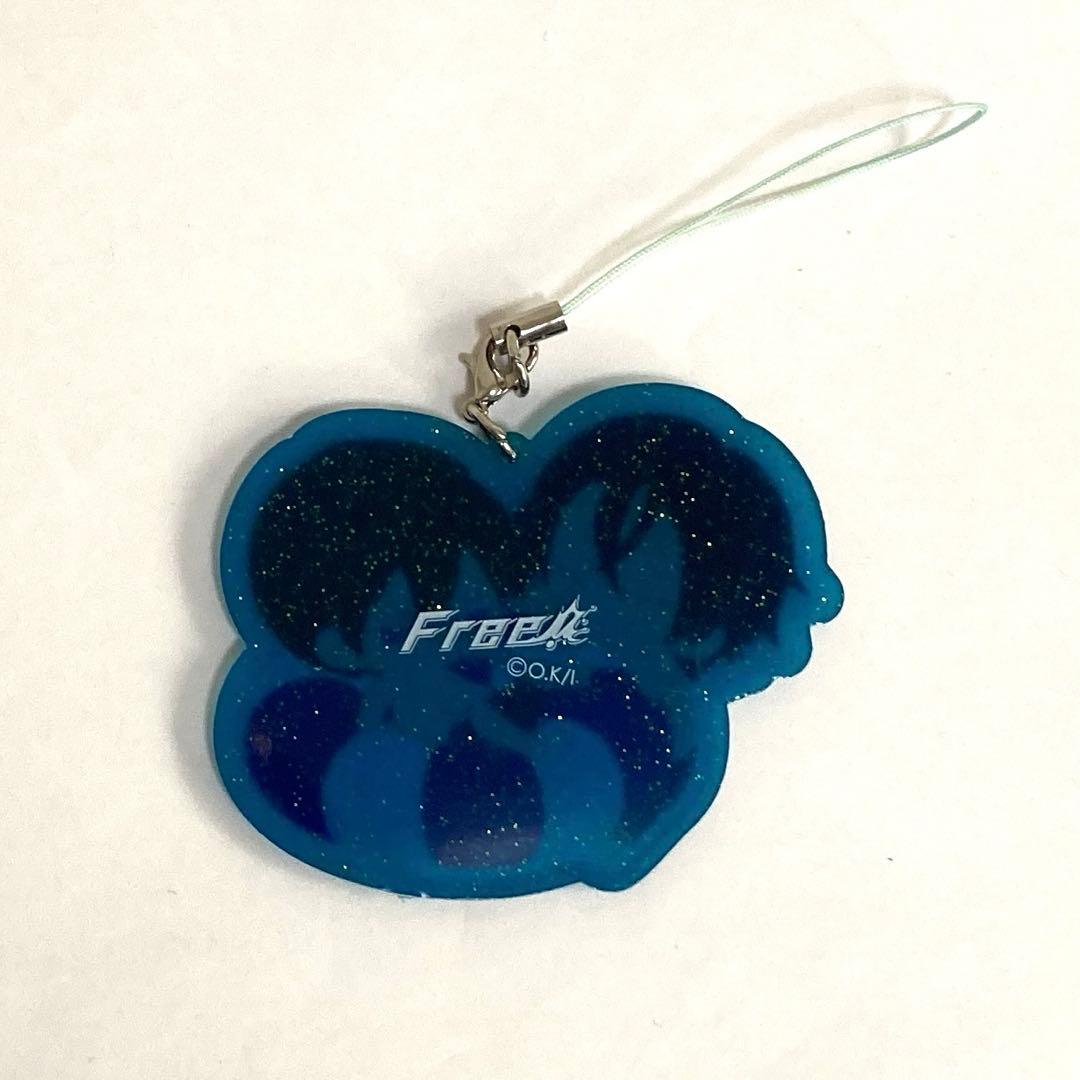 Free! 七瀬遙 ラバーストラップ キャラプカ フィギュア 缶バッジ