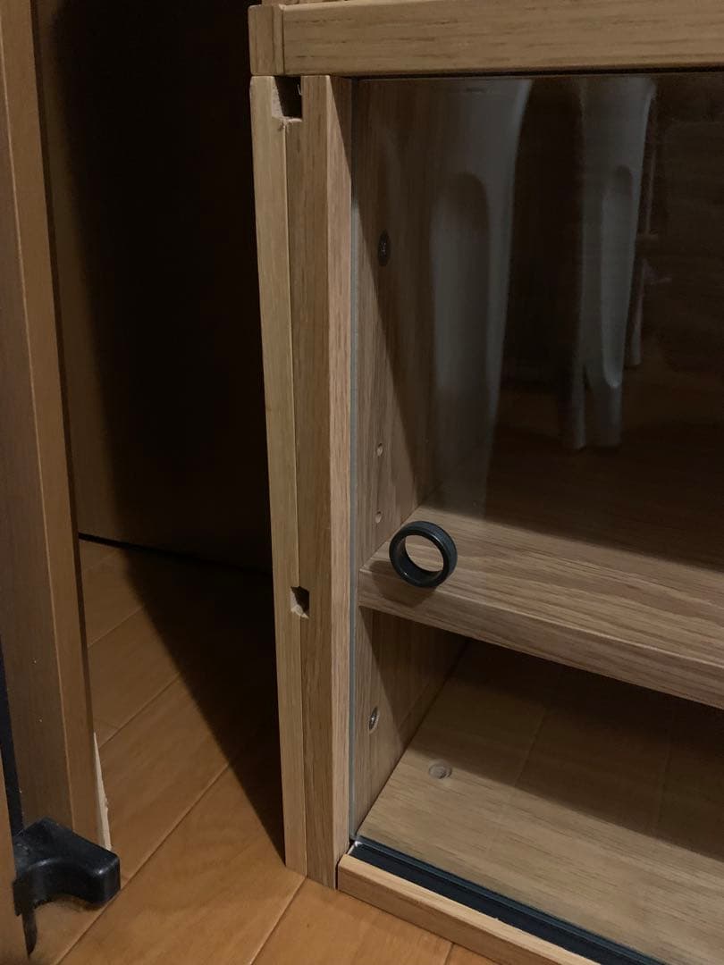 訳なし★無印良品★ユニットシェルフ★ガラス戸