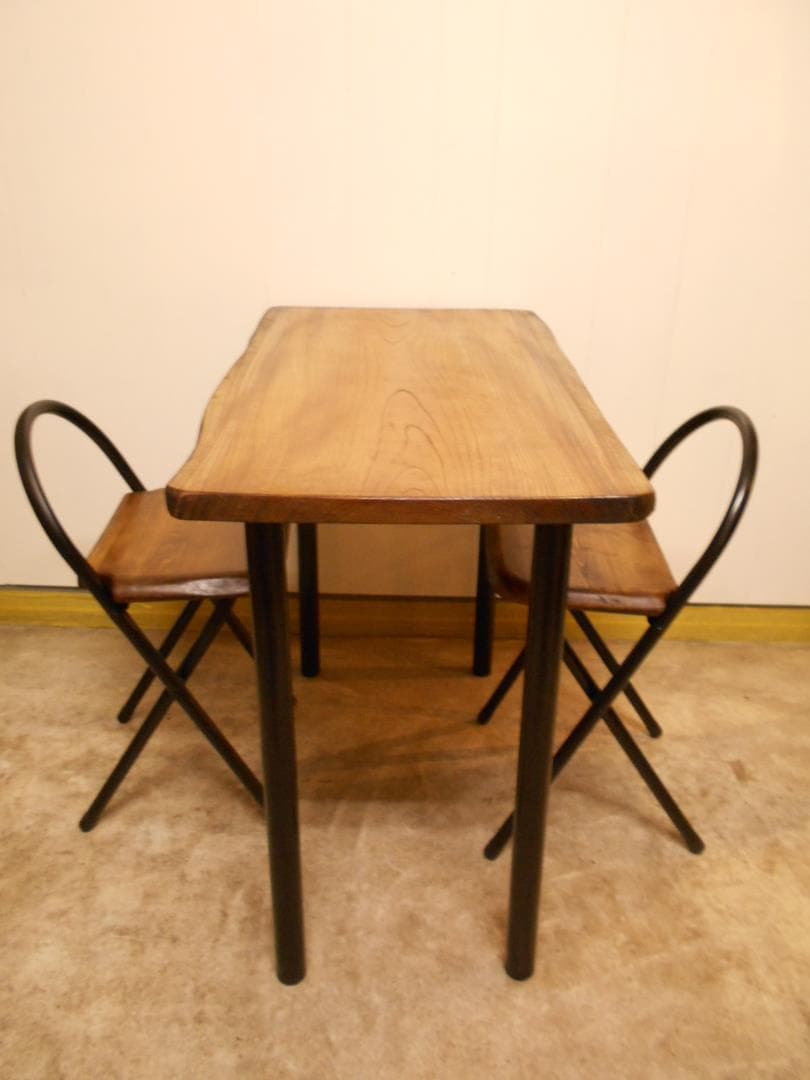 けやきアイアンテーブルイスセット　12-18