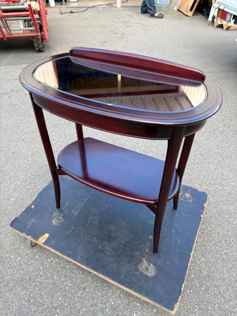 【送料無料】 モリシゲ　森繁　サイドテーブル　コンソールテーブル　鏡付き