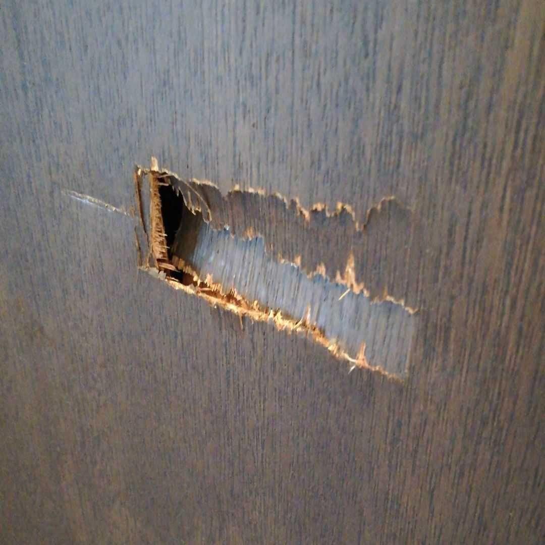 ニレ材のドレッサー＆椅子セット①【ドレッサー本体】