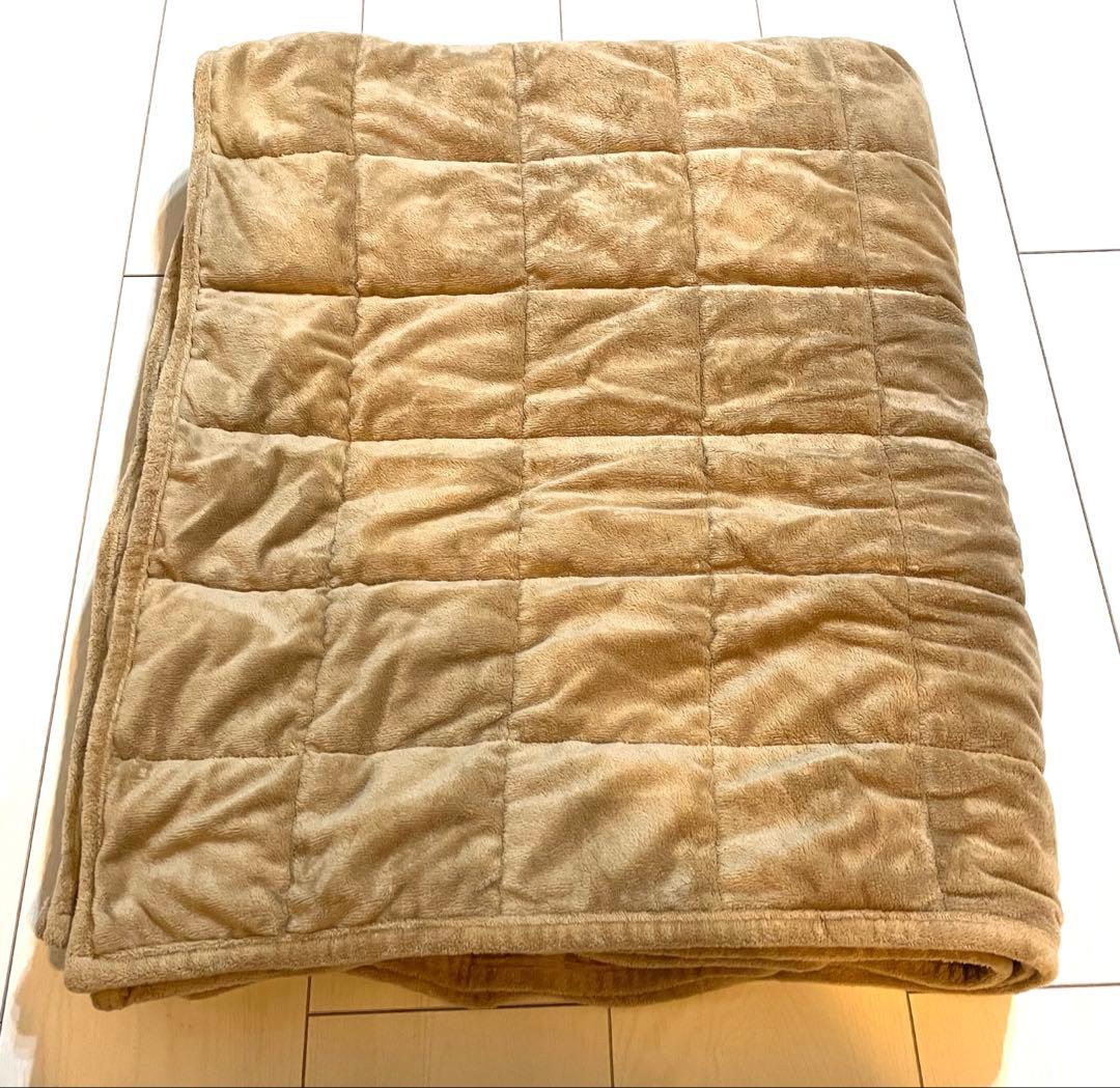 ★美品 ハグラビ ウェイトブランケット Sサイズ モカブラウン 睡眠改善 布団