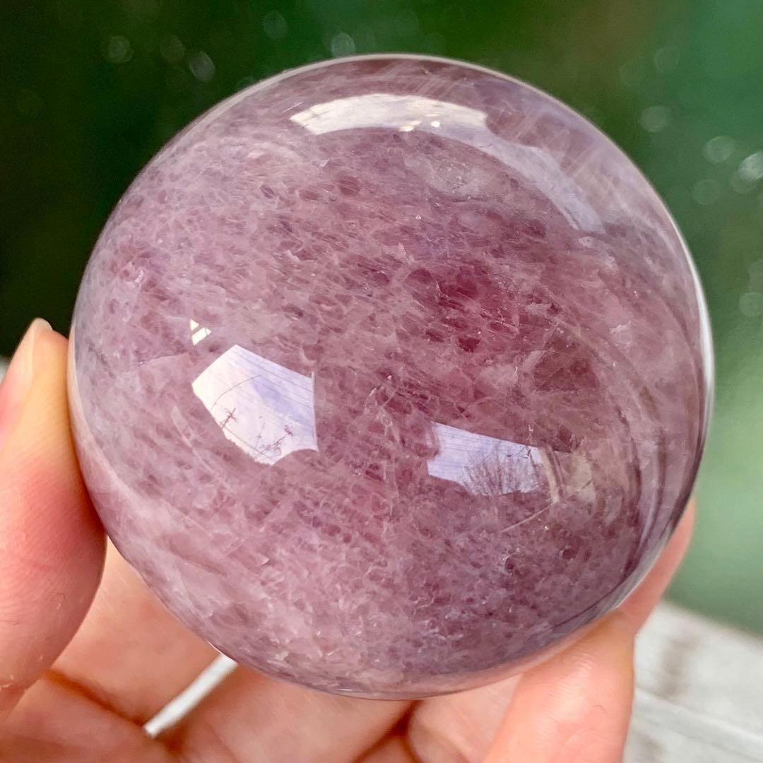 レア！　ラベンダーローズクォーツ　スフィア　マダガスカル産　天然石