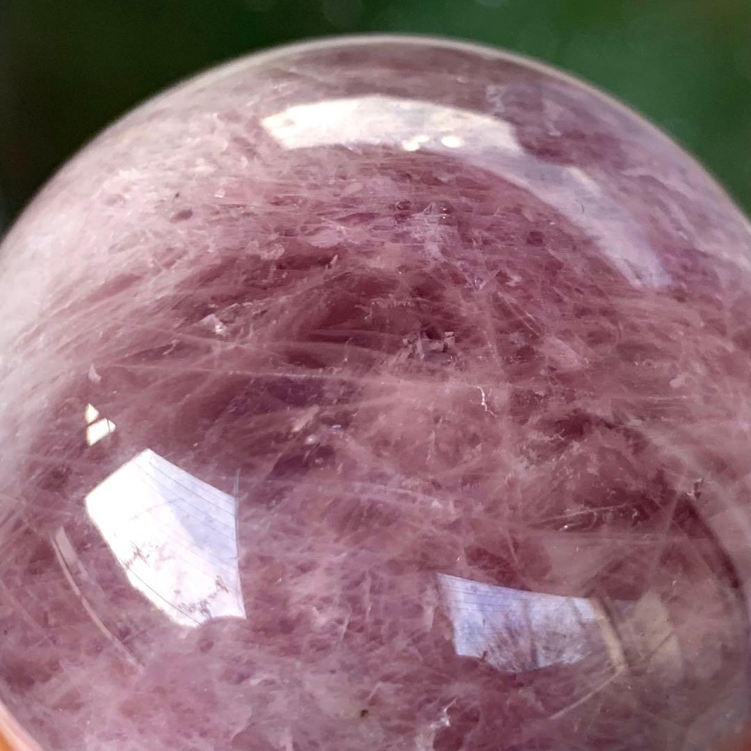 レア！　ラベンダーローズクォーツ　スフィア　マダガスカル産　天然石