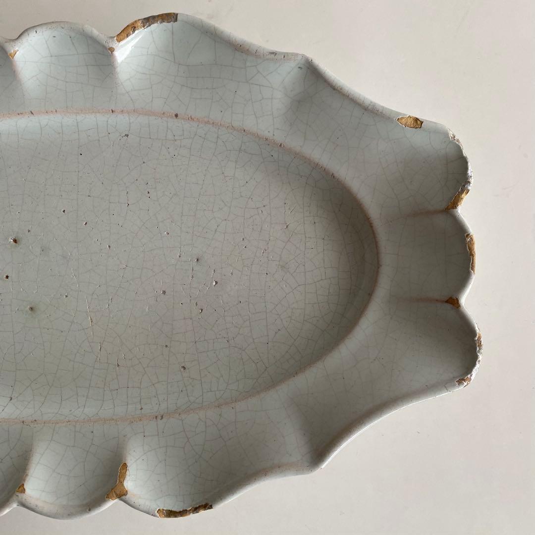 【アンティーク】ムスティエ花リムプレート