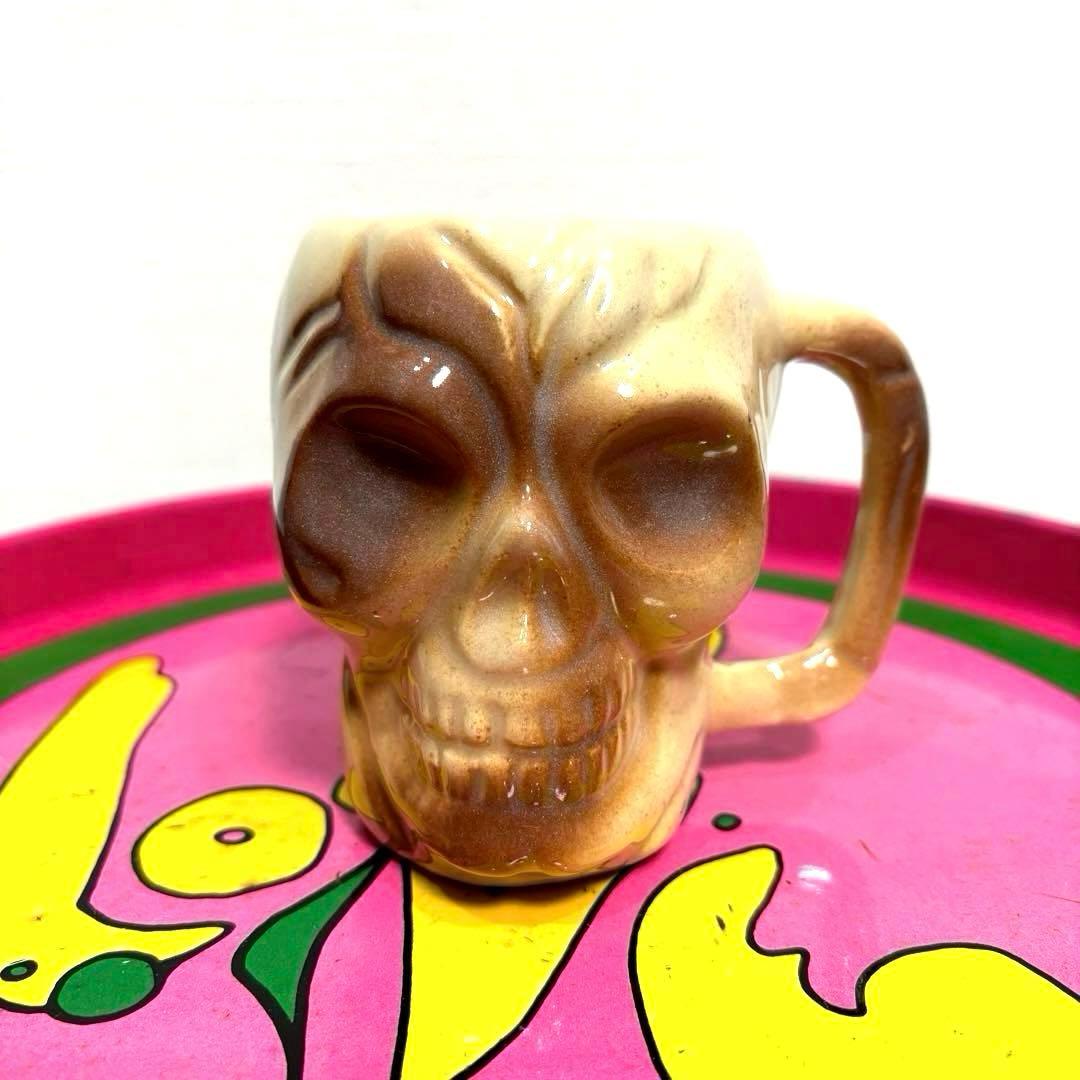 50s 60s スカル ドクロ ガイコツ 骸骨 髑髏 マグカップ ビンテージ