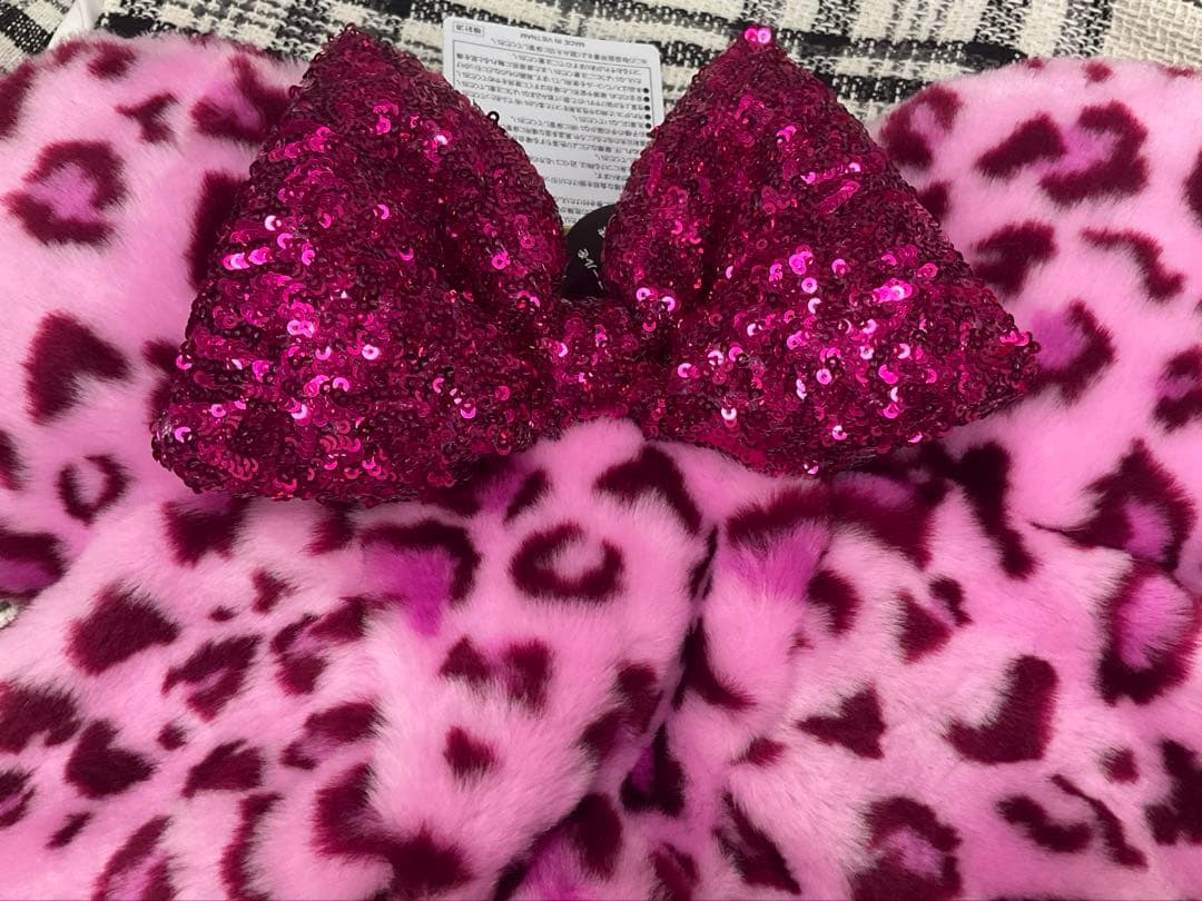 ディズニー ヒョウ柄ファンキャップ ピンク 新品未使用タグ付き - メルカリ