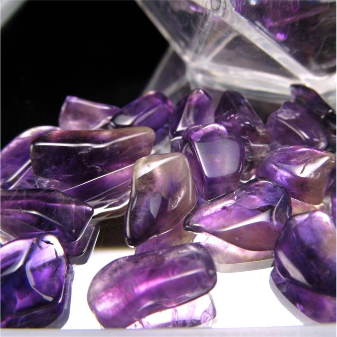 500★特選NEW★愛の守護石♡濃色カラー【良質アメジスト『紫水晶』さざれ】❤