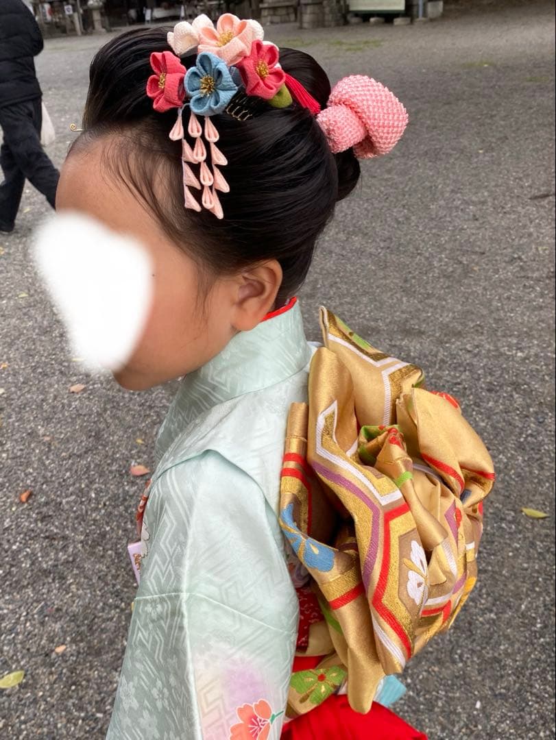 かづら清老舗　かんざしセット　ちりめん　七五三