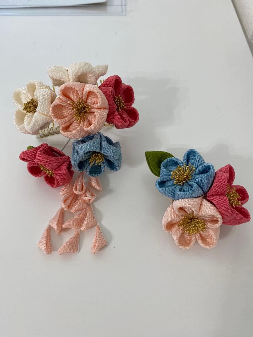 かづら清老舗　かんざしセット　ちりめん　七五三