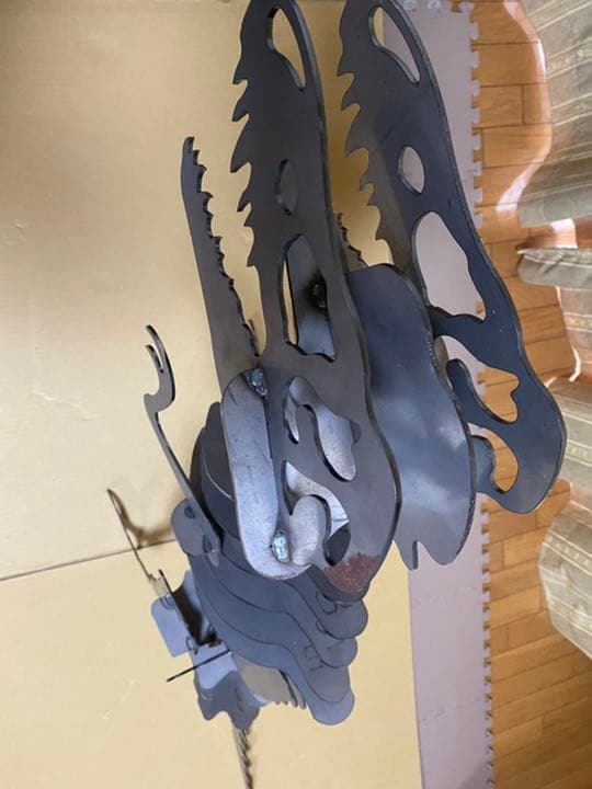 恐竜　鉄製アート　大きい　オブジェ　ティラノサウルス　レトロ