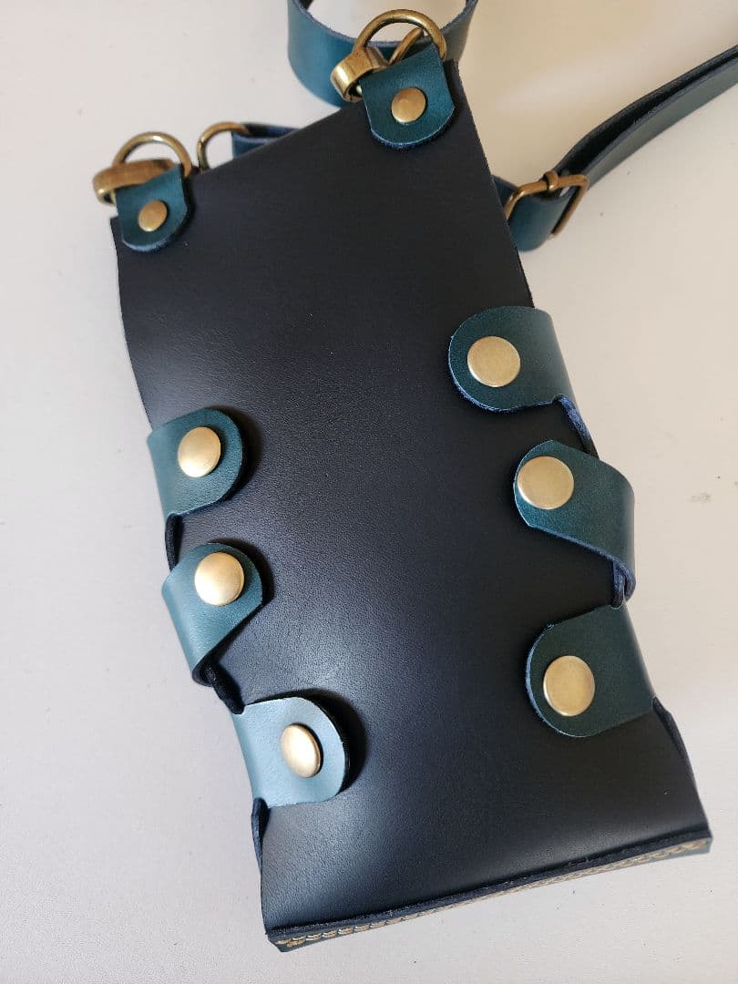 シザーケース 本革 4丁 グリーン