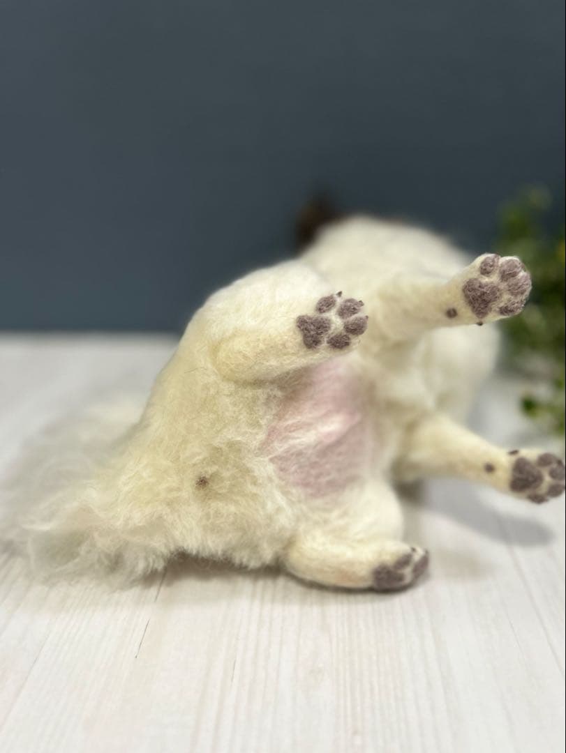 羊毛フェルト　オーダー　パピヨン