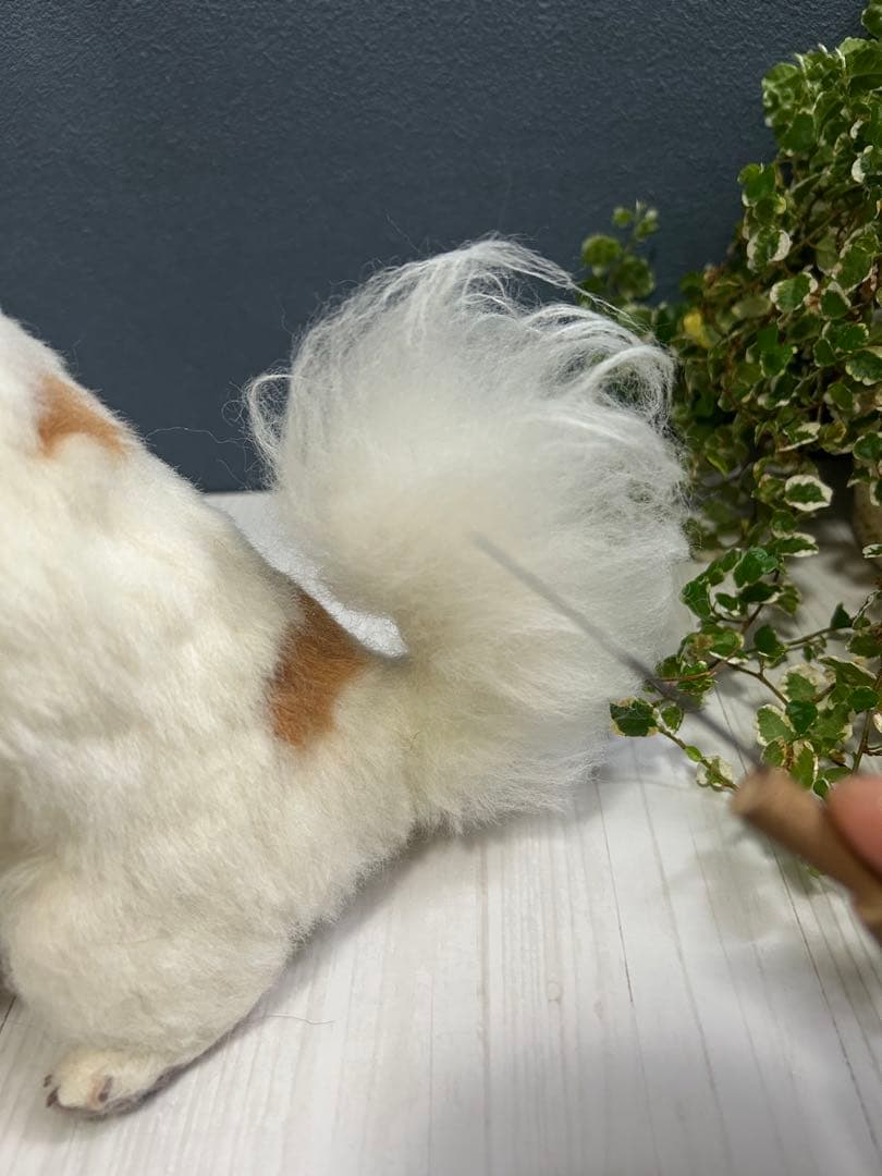 羊毛フェルト　オーダー　パピヨン