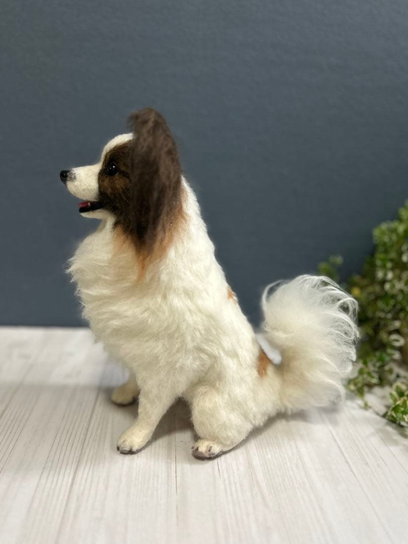 羊毛フェルト　オーダー　パピヨン