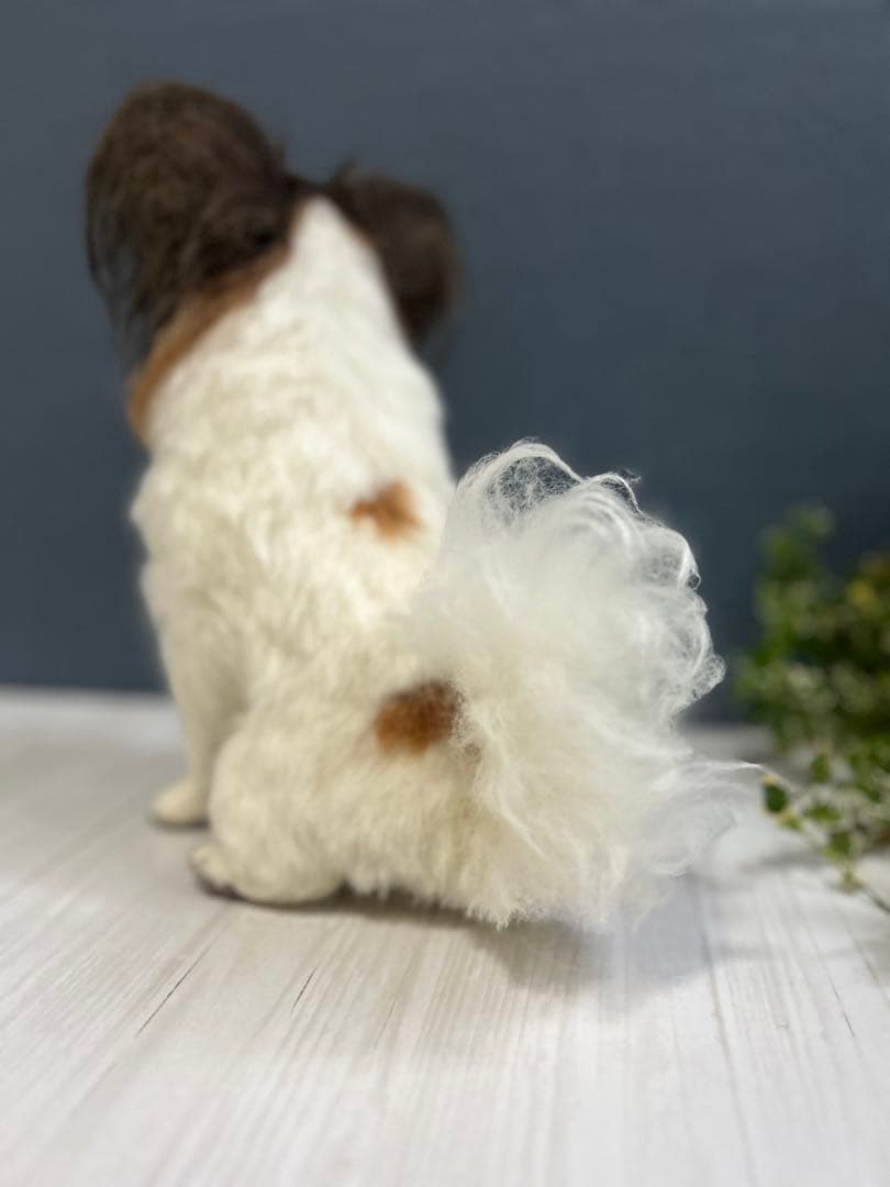 羊毛フェルト　オーダー　パピヨン