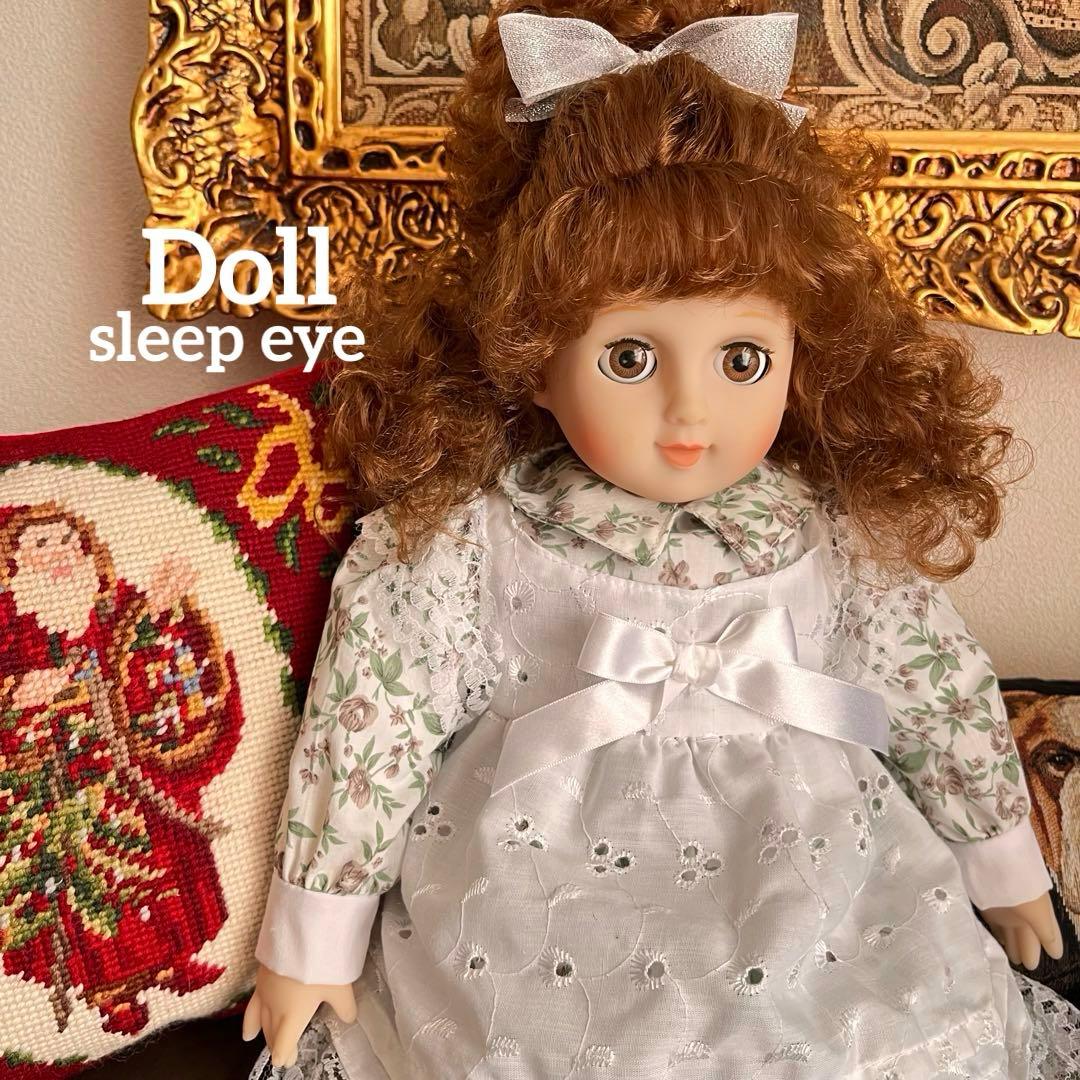 花柄ドレスにカールヘアのスリープアイドール 人形 当時物 美品 - メルカリ