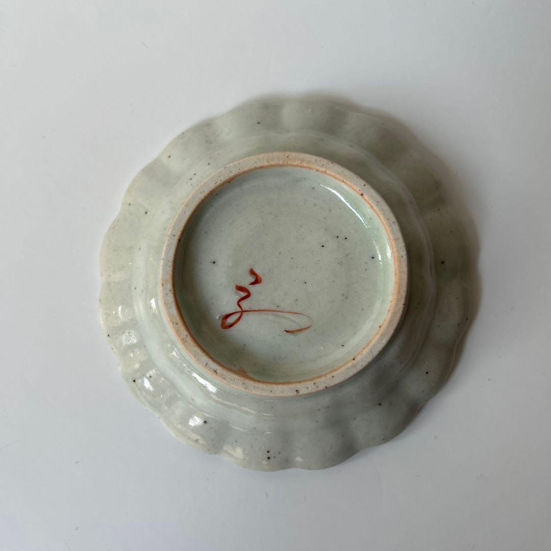 松浦コータローさん　色絵皿　未使用　1枚　鳥　小皿豆皿