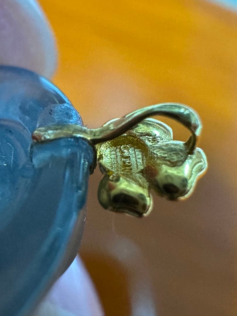 18 K金ゴールド製クラスプ、天然￼冰種本翡翠、笑顔の仏像ペンダン新品鑑定書あり